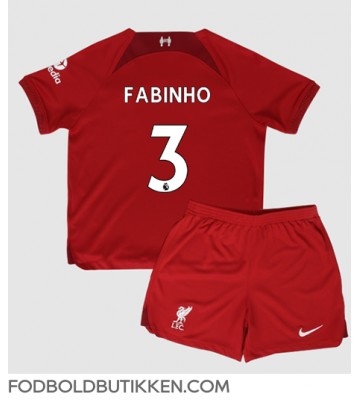 Liverpool Fabinho #3 Hjemmebanetrøje Børn 2022-23 Kortærmet (+ Korte bukser)